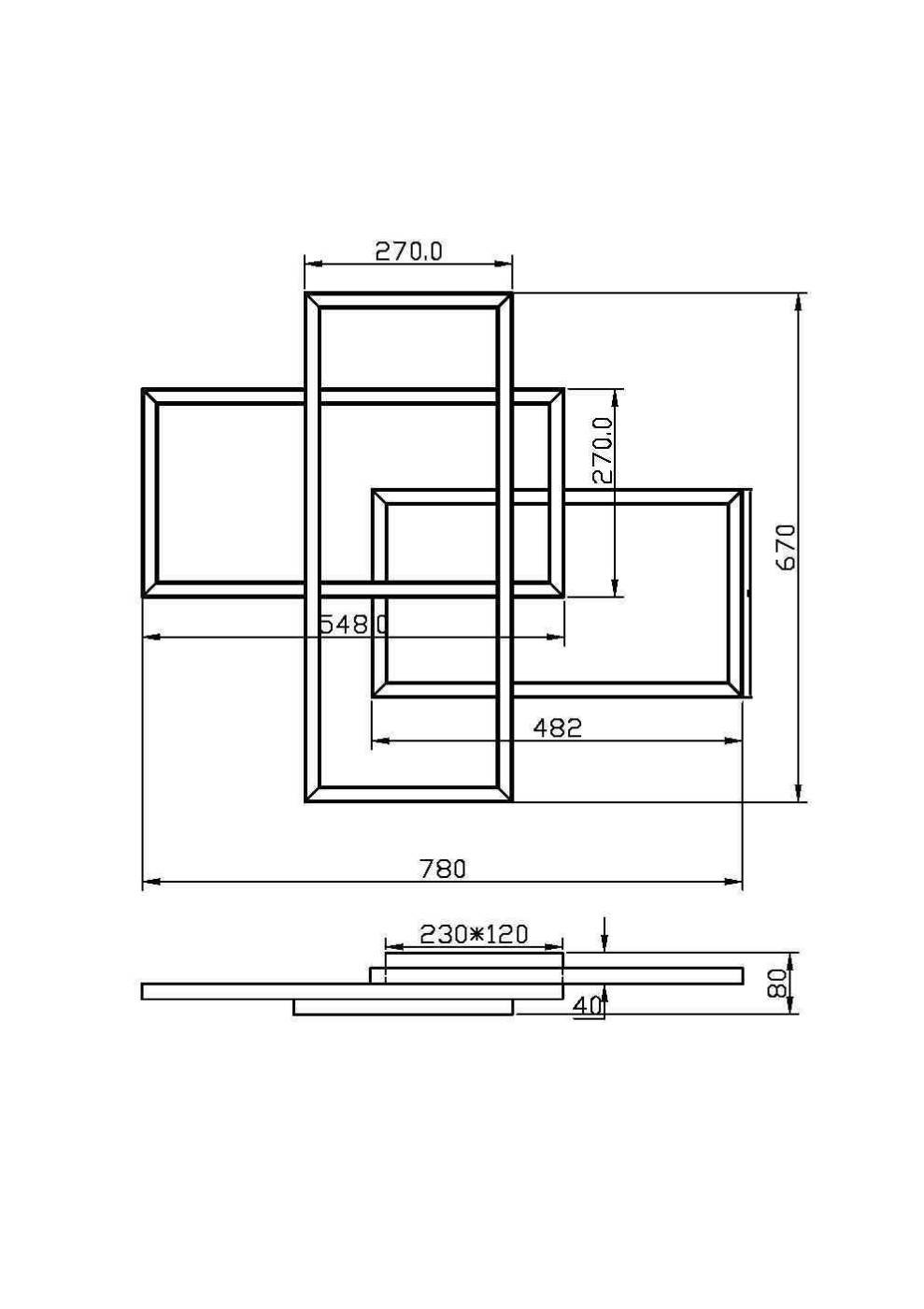 MOD016CL-L80BK Потолочная люстра Maytoni Line MOD016CL-L80BK