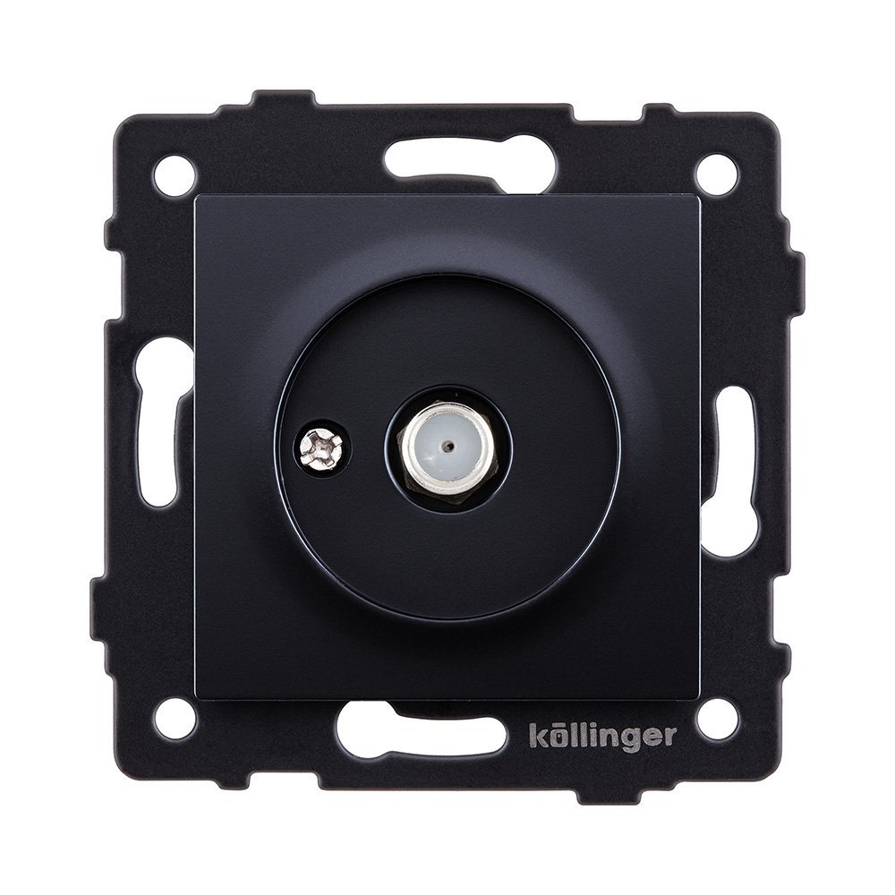 REA-020BK Розетка спутниковая SAT, черный Kollinger REA-020BK для Aspekt, Eleganz, Reflex