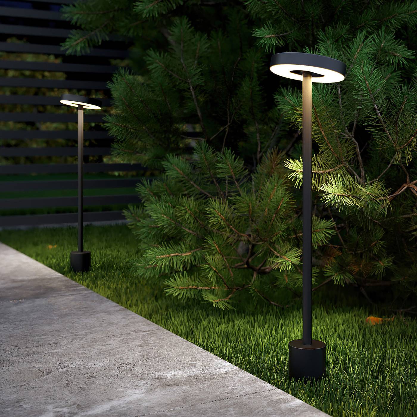 Verano (35185/S) черный Грунтовый светильник Elektrostandard Verano Verano (35185/S) черный