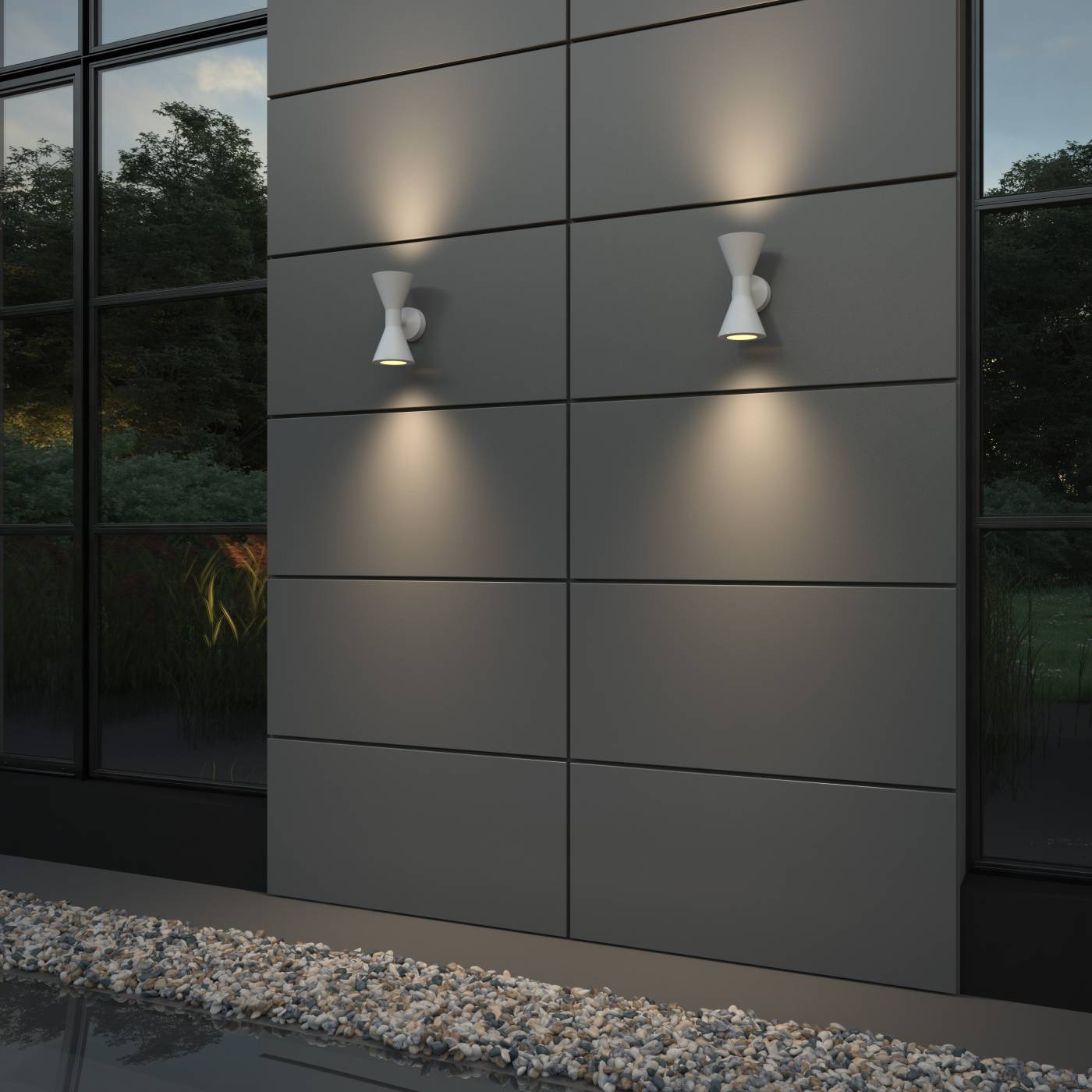 Уличный настенный светильник Odeon Light Axen 4611/10WL