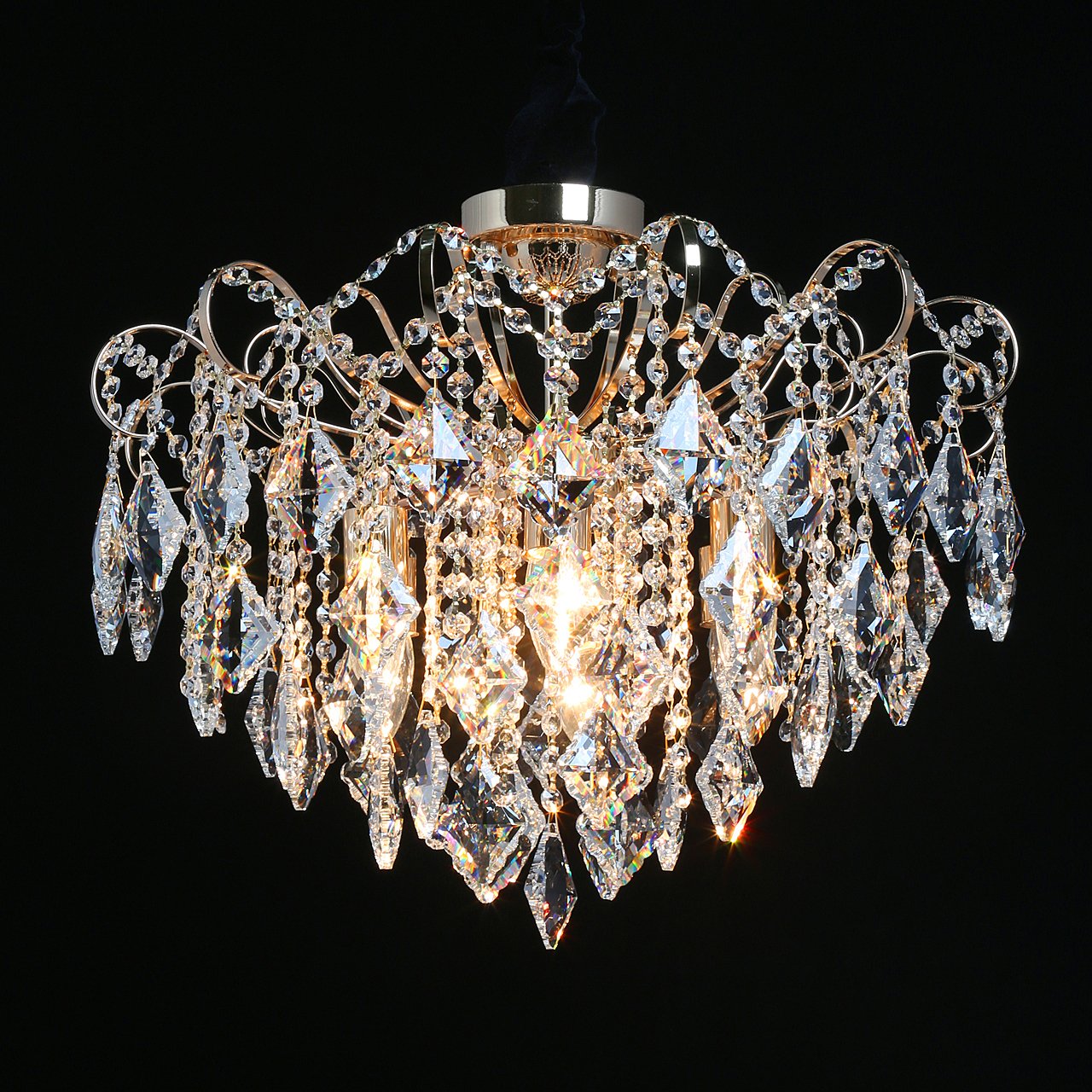 Потолочная хрустальная люстра De Markt Бриз 464019406