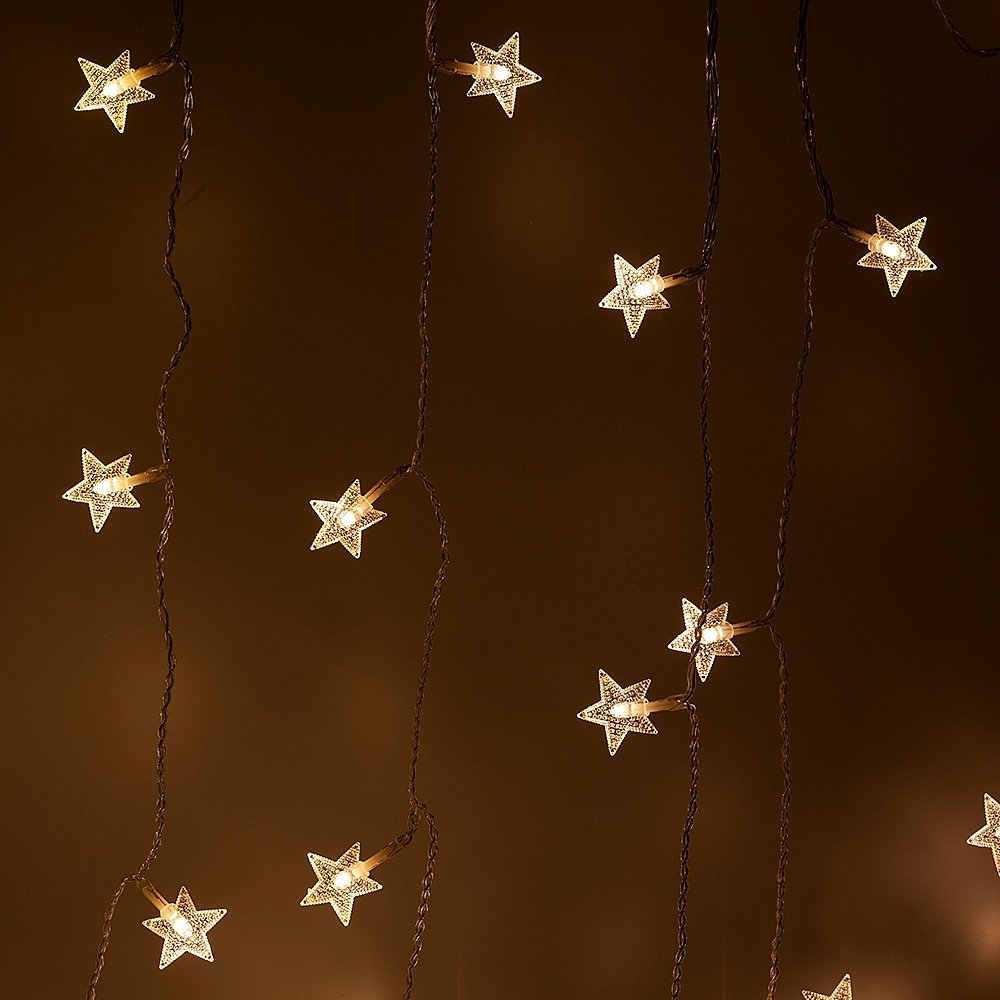 Гирлянда-дождь ЭРА Звездочки ENIZ-64W