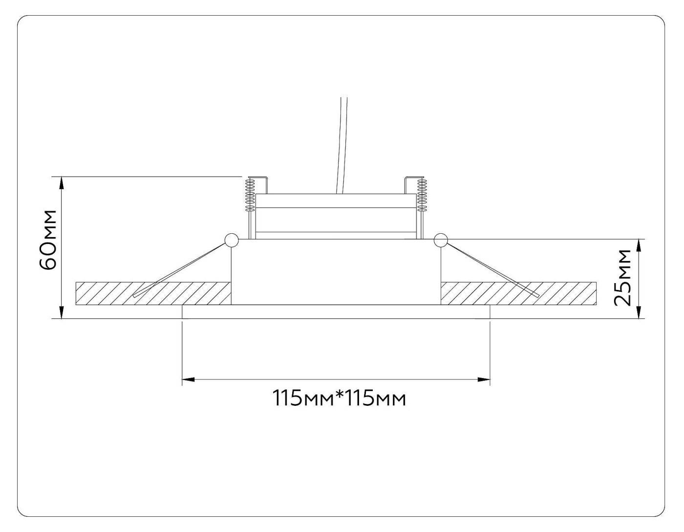 Встраиваемый светильник Ambrella GX Standard tech TN52339