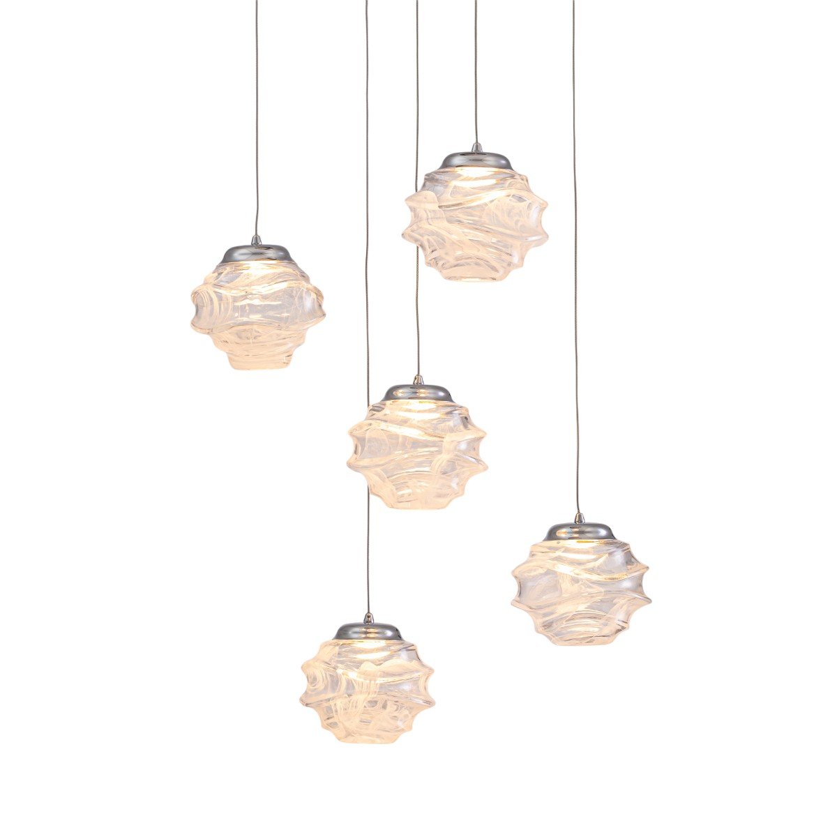 MD25030003-5A chrome/clear Светильник подвесной Delight Collection MD25030003 MD25030003-5A chrome/clear