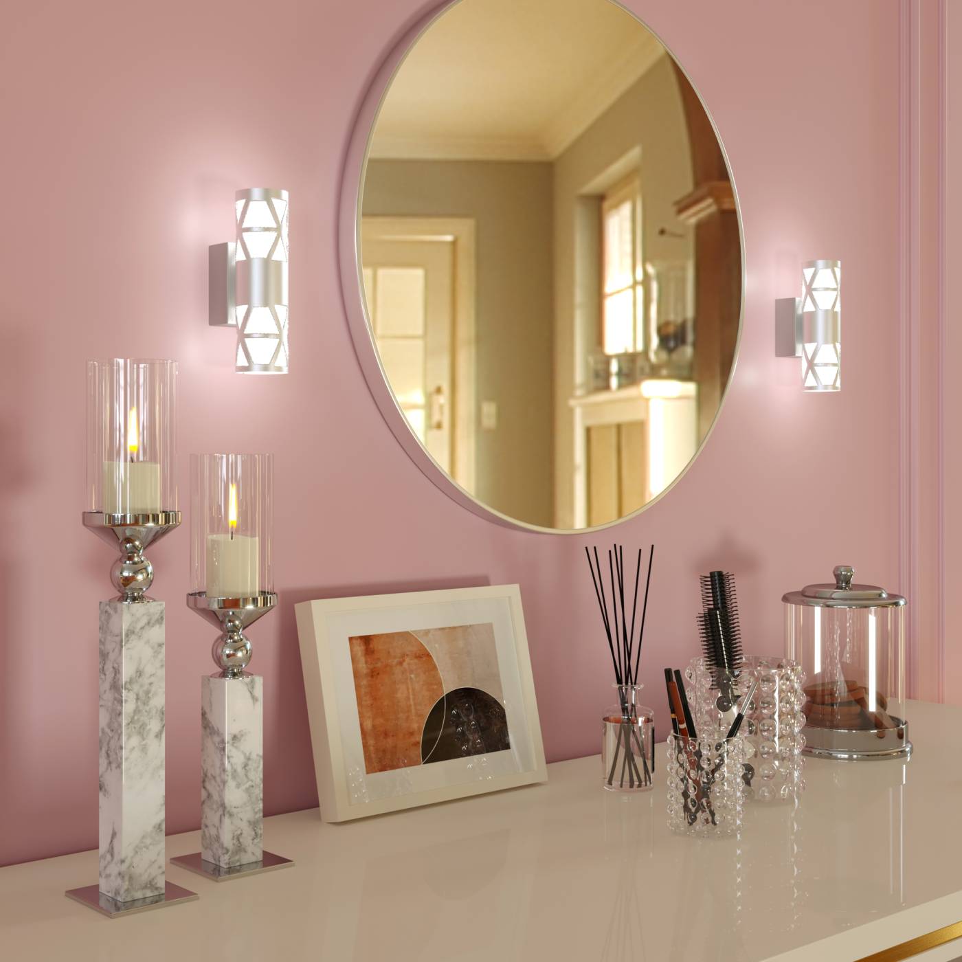 Настенный светильник Elektrostandard Fanc Fanc LED серебро (MRL LED 1023)