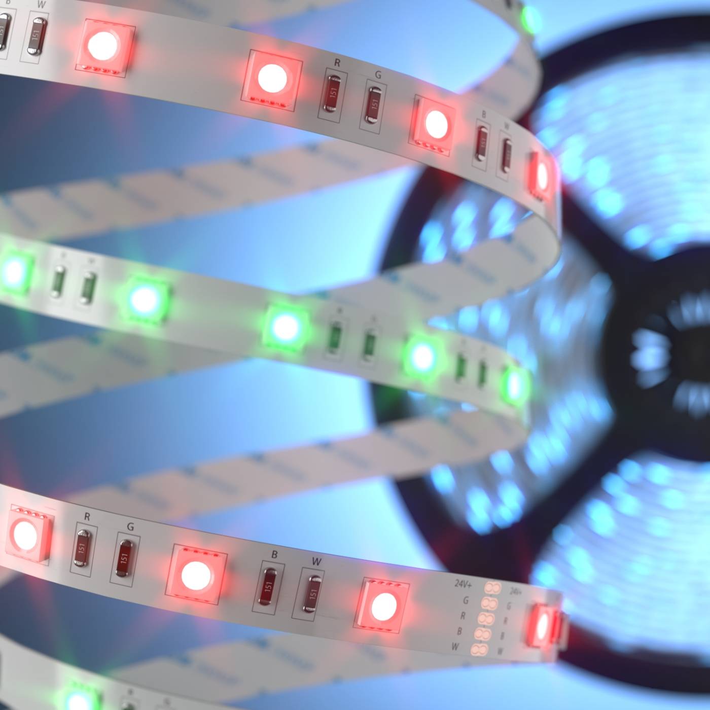 Лента светодиодная 30Led 7,2W IP20 мульти (5050 12V 30Led 7,2W IP20) LED лента Elektrostandard Лента 12V Лента светодиодная 30Led 7,2W IP20 мульти (5050 12V 30Led 7,2W IP20) a027833