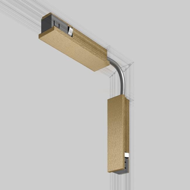 Brass Line Гибкий коннектор (латунь) 85007/00 Коннектор для шинопровода Elektrostandard Line Magnetic Brass Line Гибкий коннектор (латунь) 85007/00