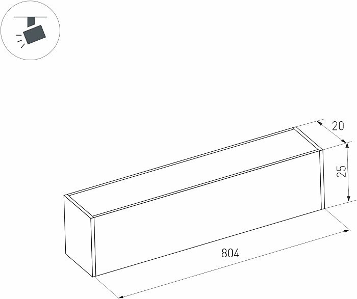 046337 Трековый светильник Arlight Mag-25 046337
