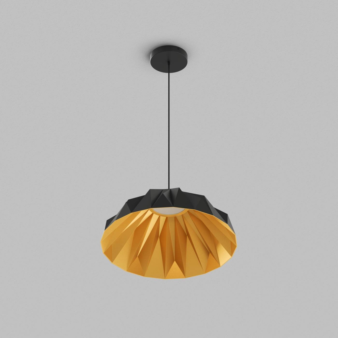 Светильник подвесной Denkirs Origami DK6655-BK+SG
