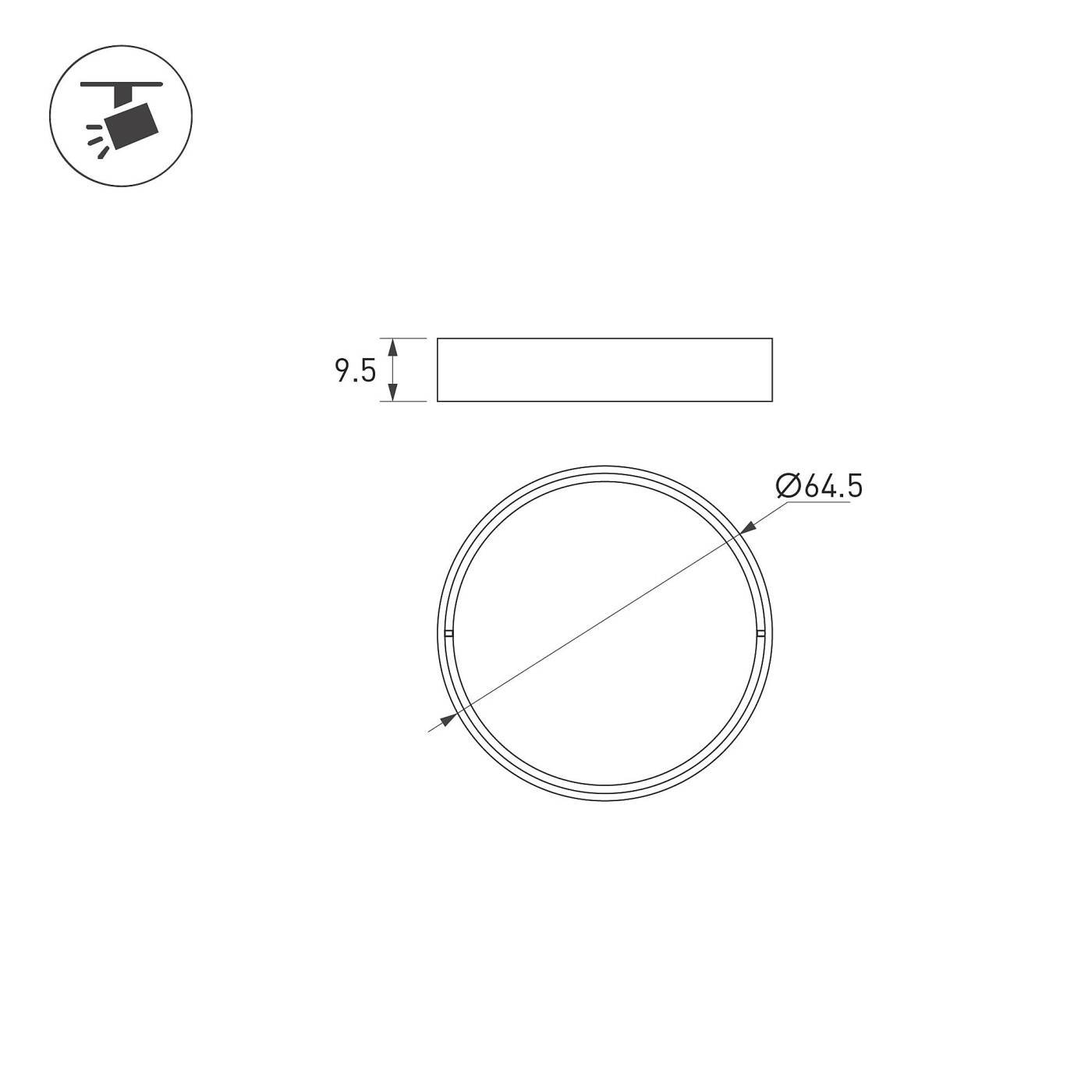 Корректирующая насадка Arlight Artifact 057148