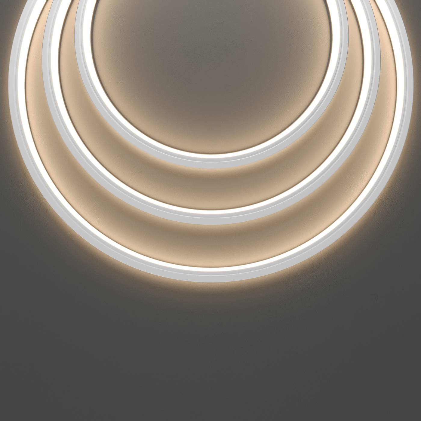 432016 Гибкий неон 16x16 24В 10Вт/м 3000K IP67 10м (вертикальный изгиб) Maytoni Изгиб вдоль оптической оси 432016