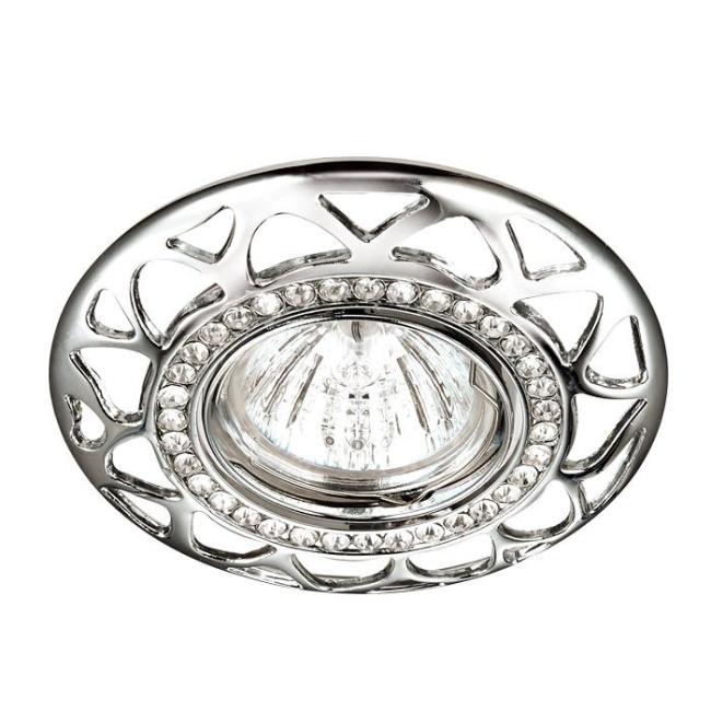 Встраиваемый светильник с узорами Peony 370231 Novotech