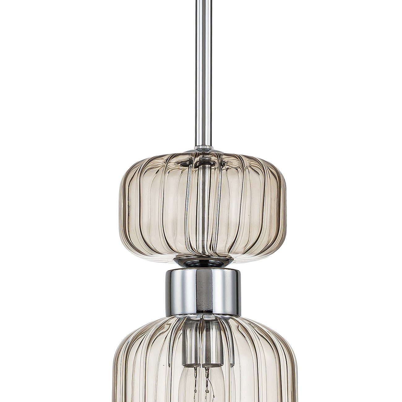 1141/1S Chrome/Beige Светильник подвесной Escada Gloss 1141/1S Chrome/Beige
