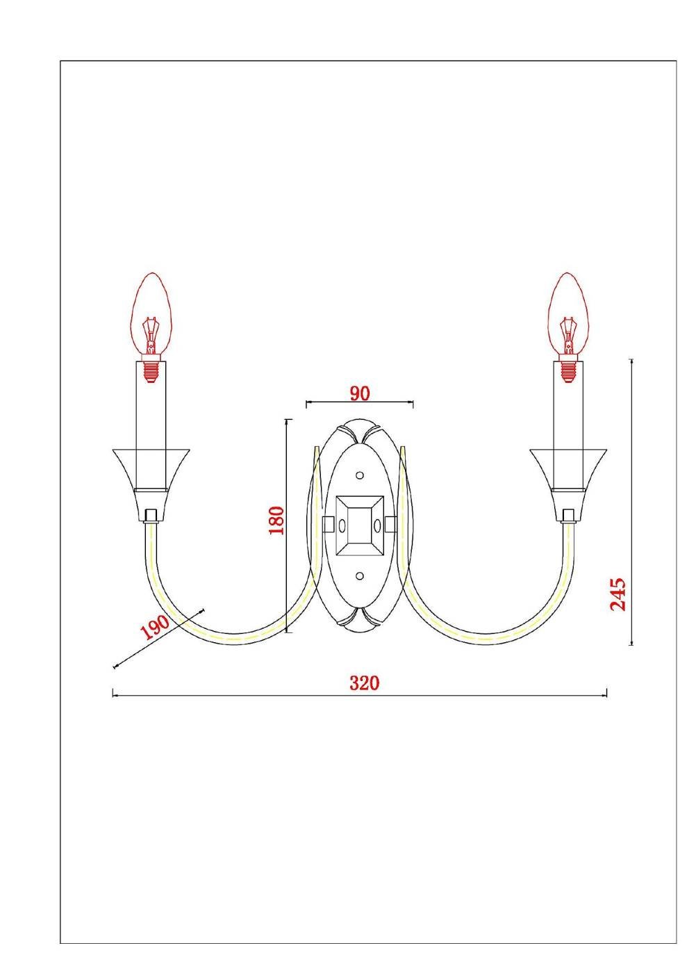 Настенное бра Arte Lamp Collinetta A4094AP-2WH