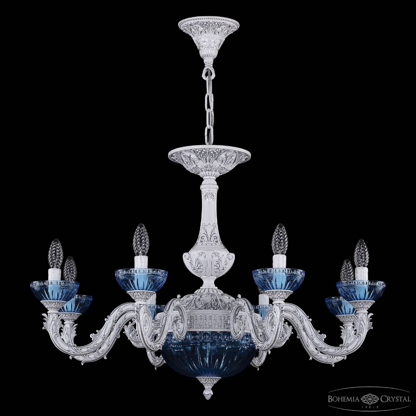 Подвесная люстра Bohemia AL7901 AL79101P/8/250 WMN P Aquamarine/M-1G