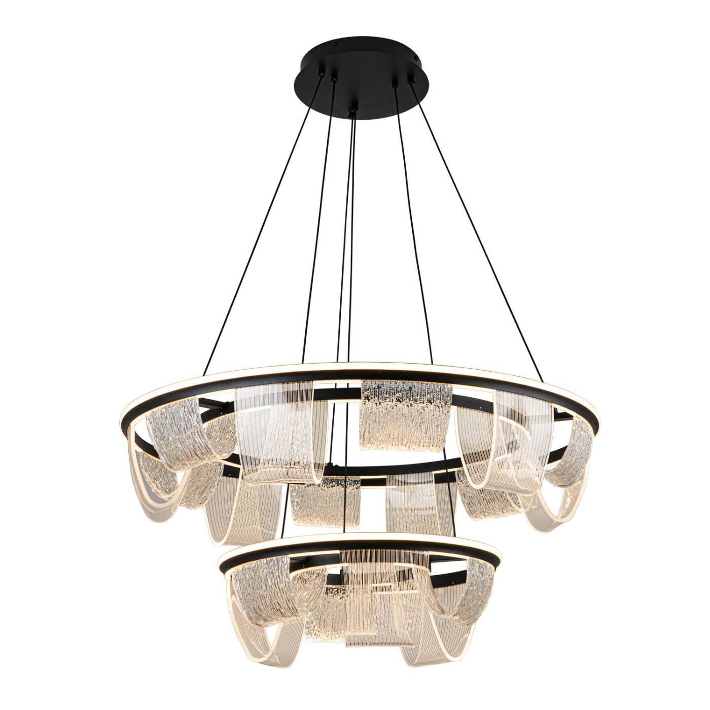 L7706-800-460 BK Подвесная люстра L LED4U L7706-800-460 BK