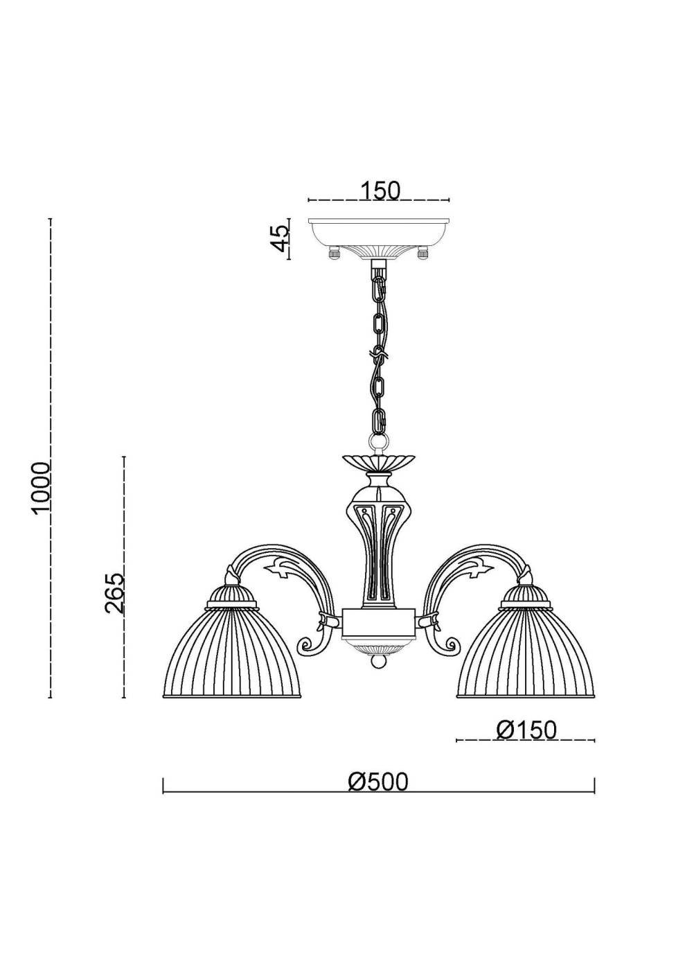 MR2731-5CP Подвесная люстра Джиневра MyFar MR2731-5CP