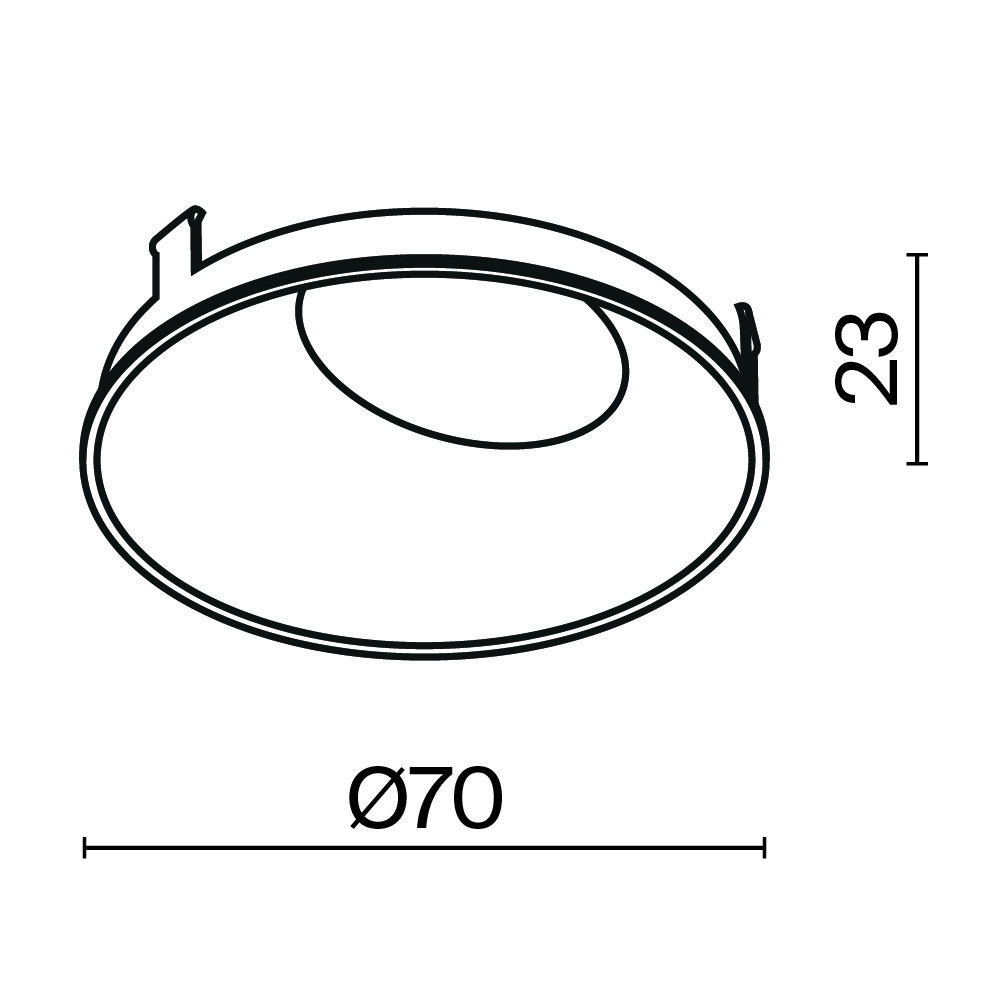 Ring057-10-MG Декоративная рамка-отражатель для серии Wise Maytoni Downlight Ring057-10-MG