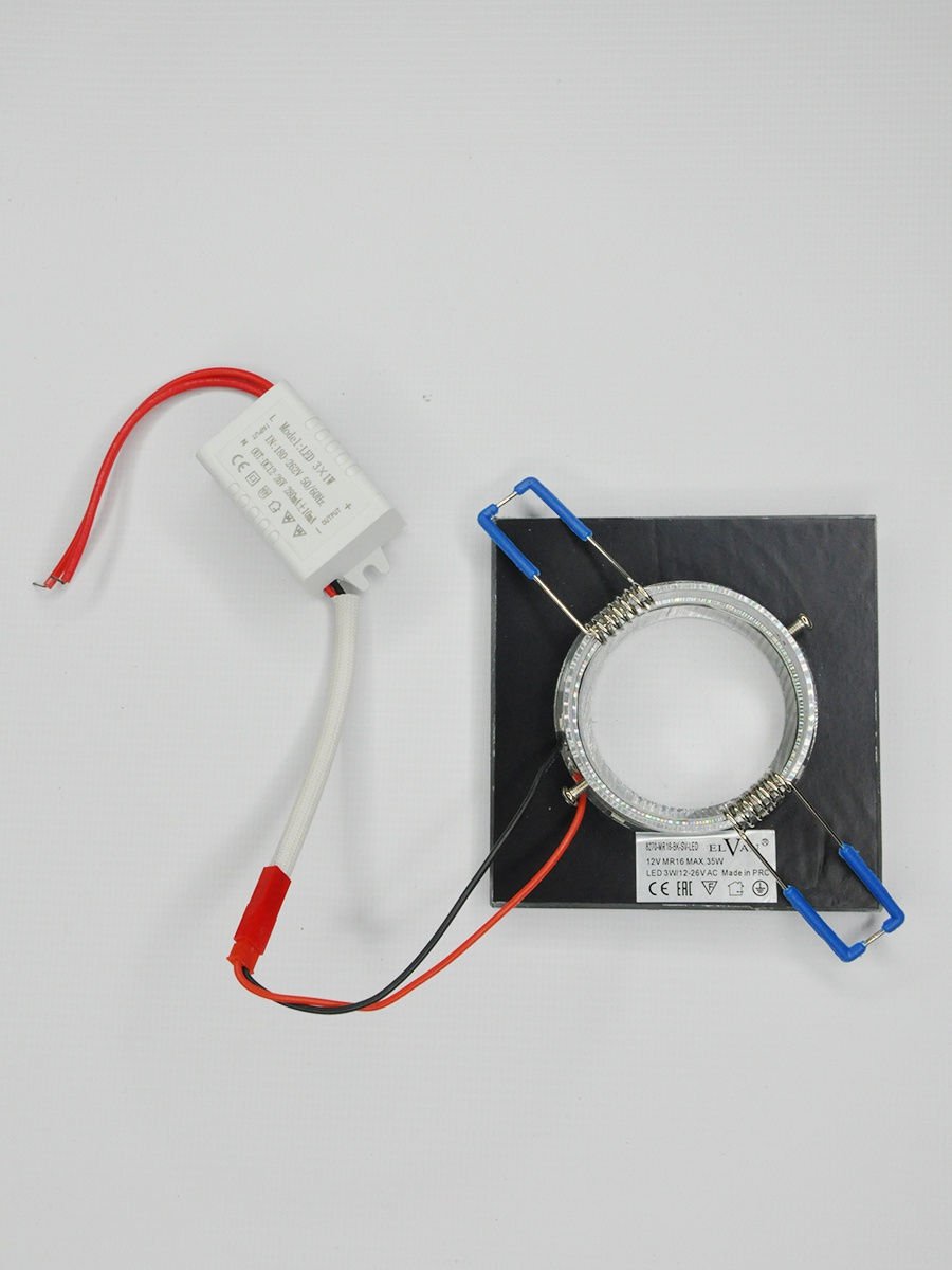Встраиваемый светильник Elvan TCH-8270/3W-MR16-5.3-Bk