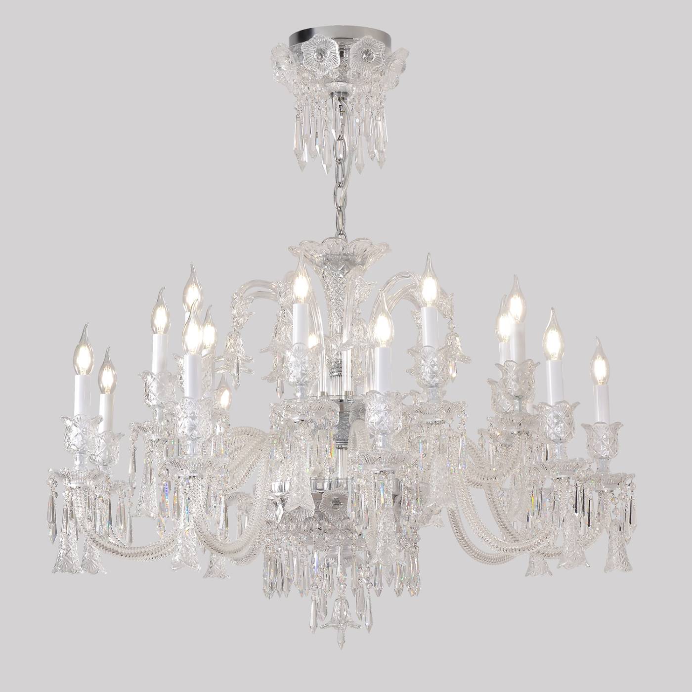 VERSAILLES SP9+9 CHROME Подвесная люстра VERSAILLES Crystal Lux VERSAILLES SP9+9 CHROME