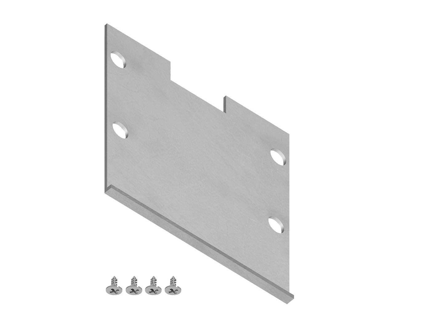 Заглушка для накладного алюминиевого профиля GP2550 (комплект 4шт) Ambrella Illumination GP8480