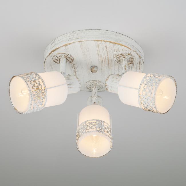 Светильник спот Eurosvet Silvia 20026/3 белый с золотом