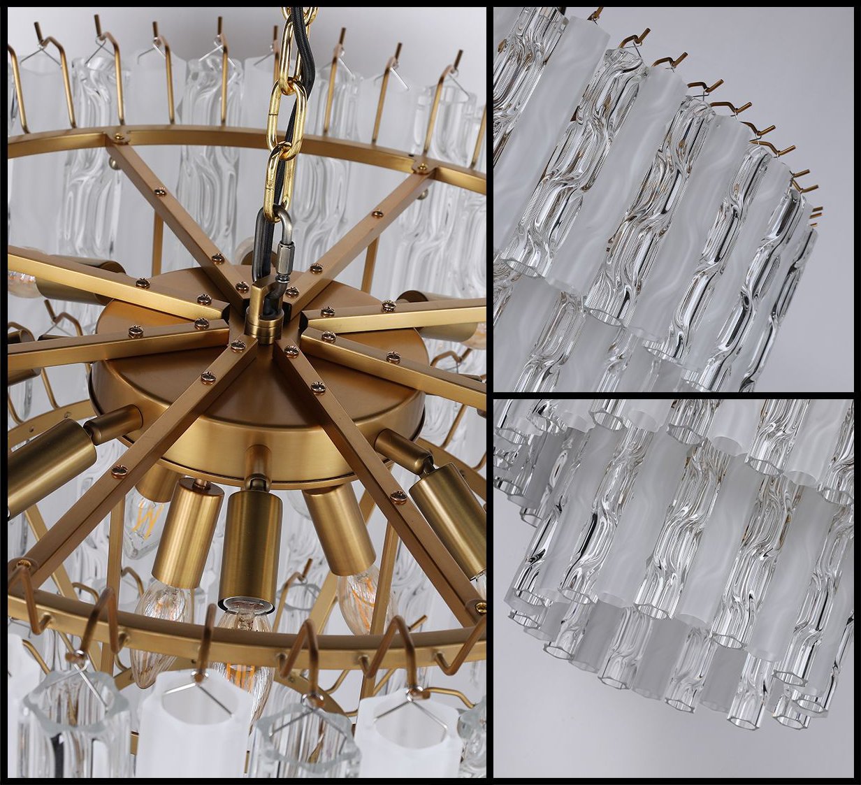 PL9203CF clear, antique brass Подвесная люстра PL9203 Delight Collection PL9203CF clear, antique brass