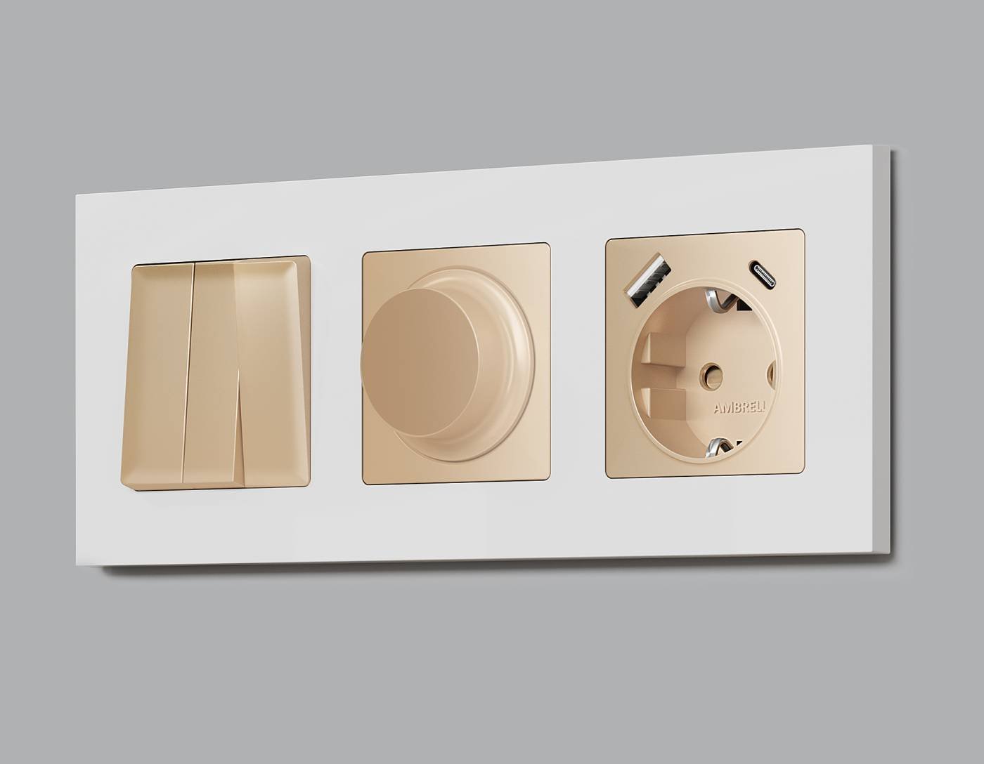 AP6055 Накладка на механизм Ambrella Volt ALFA AP6055