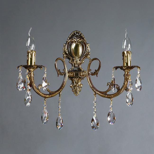 8888/2 PB Honey Leaf Настенное бра Ambiente 8888/2 PB Honey Leaf