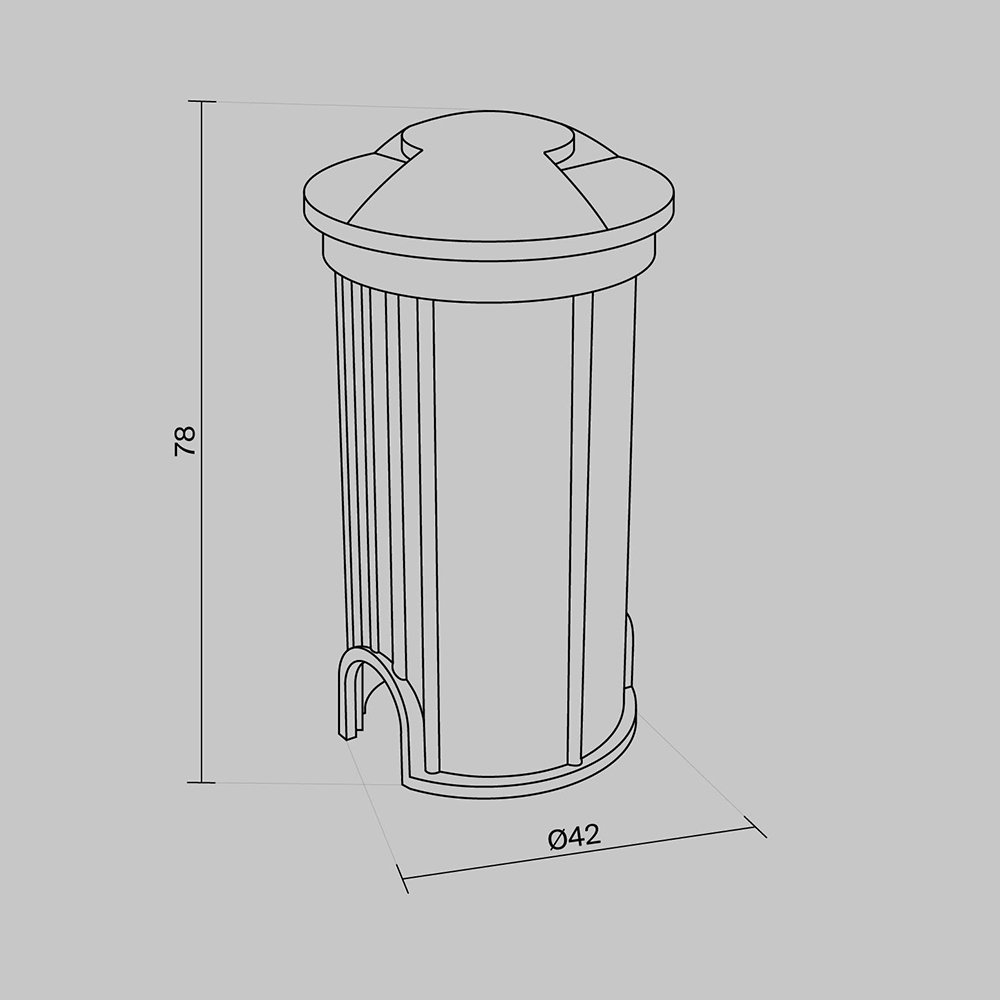 Уличный встраиваемый Maytoni Flash O044DL-L1S3K1