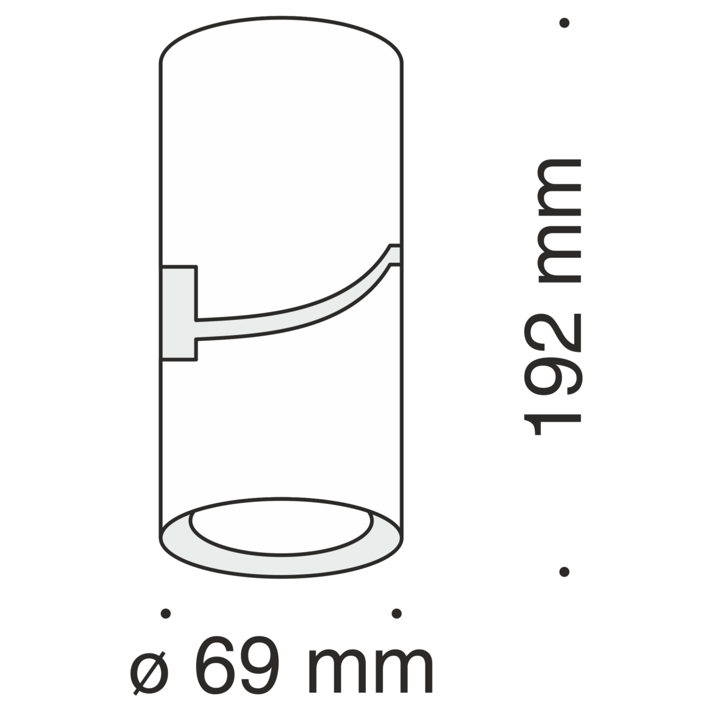 Накладной светильник Maytoni Tube C019CW-01W