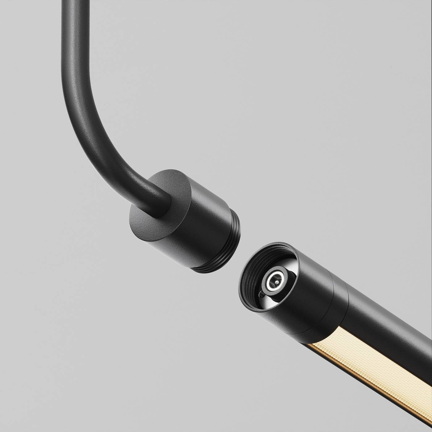 Заглушка для подвесного монтажа системы Shelf с вводом питания Maytoni Accessories for system Shelf CA024PL-P-B