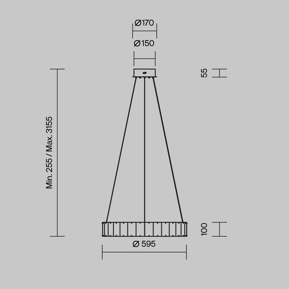 MOD517PL-L30BS3K Подвесная люстра Majesty Maytoni MOD517PL-L30BS3K