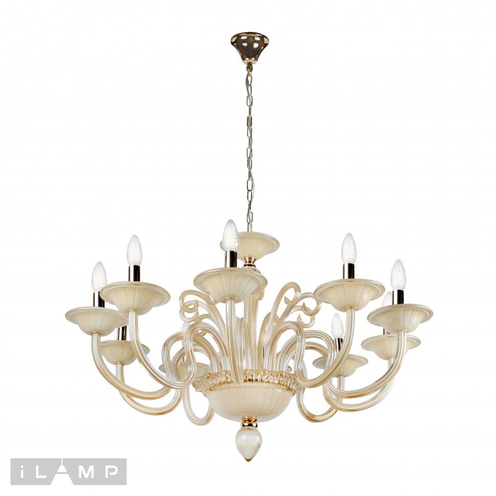 P2318-10GD Люстра подвесная Classic iLamp P2318-10GD