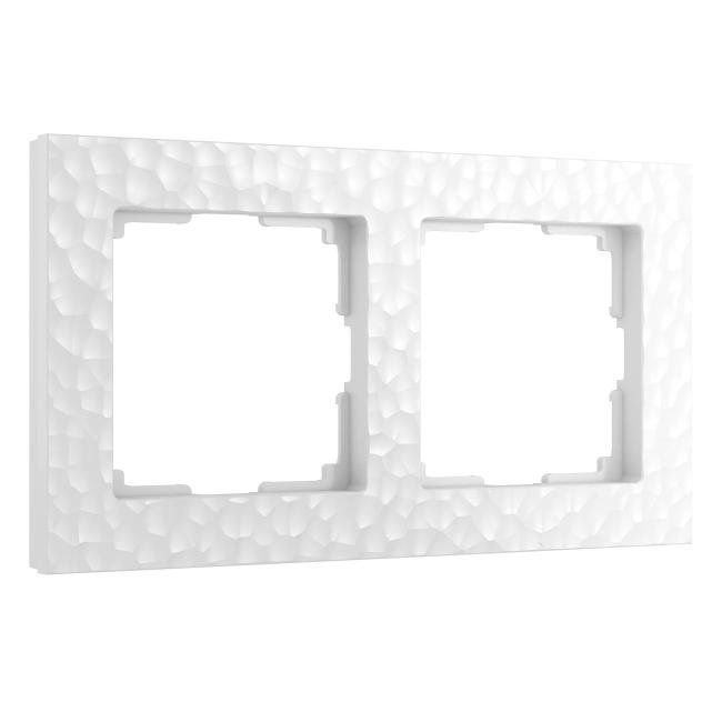 Рамка Werkel W0022401/ Рамка на 2 поста Hammer (белый)