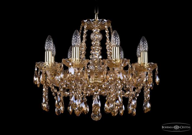 1413/8/165 G M721 Подвесная хрустальная люстра 1413 Bohemia 1413/8/165 G M721
