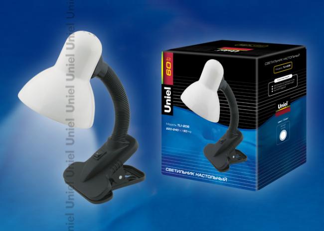 TLI-206 White. E27 Настольная лампа Uniel TLI-206 White. E27