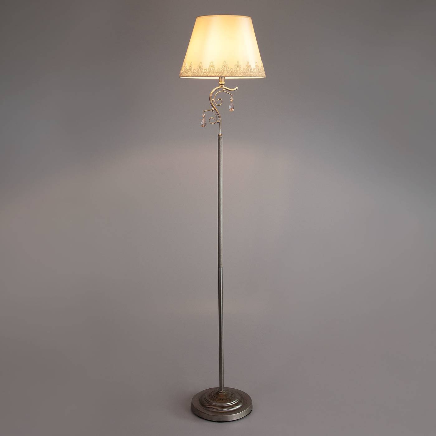 Торшер Eurosvet Incanto 01023/1 серебро