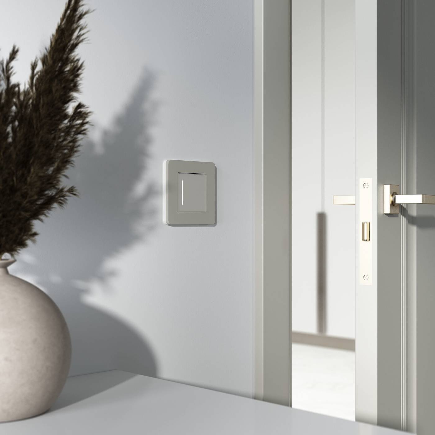 Сенсорный выключатель Werkel W4512014/ Сенсорный выключатель одноклавишный с подсветкой (дымчатый)