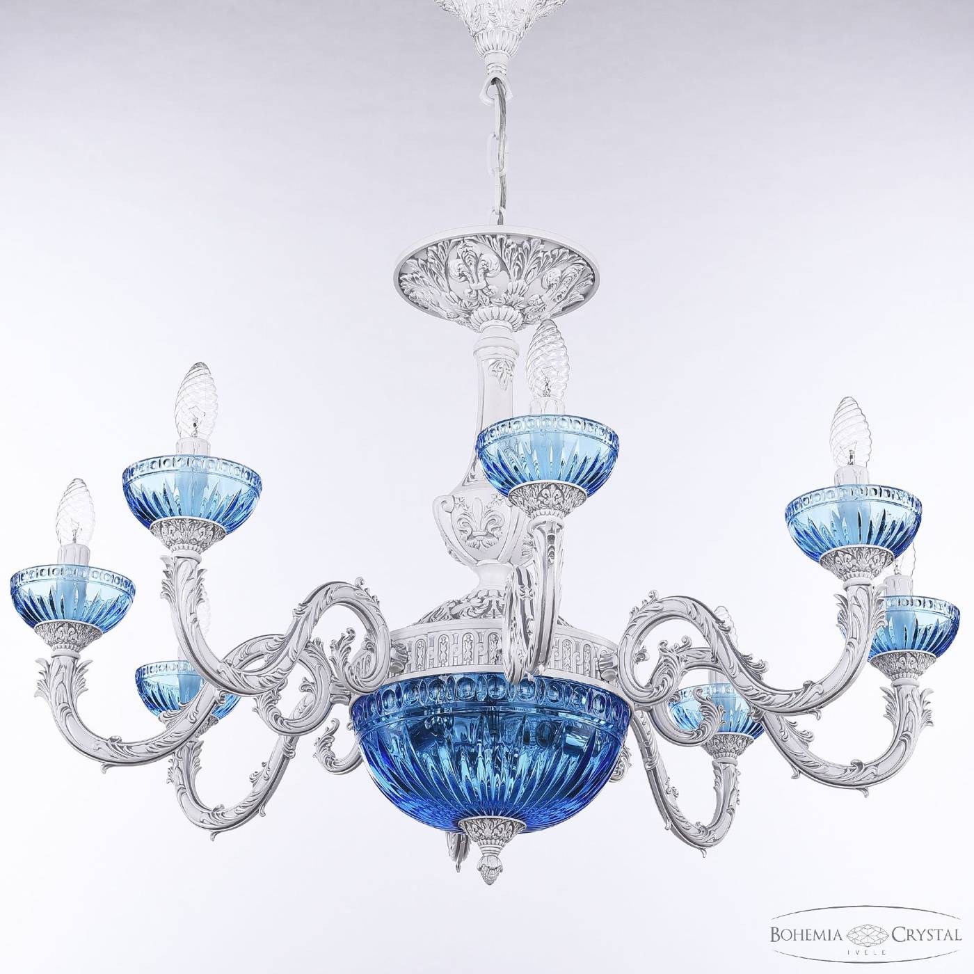 Подвесная люстра Bohemia AL7901 AL79101P/8/250 WMN P Aquamarine/M-1G