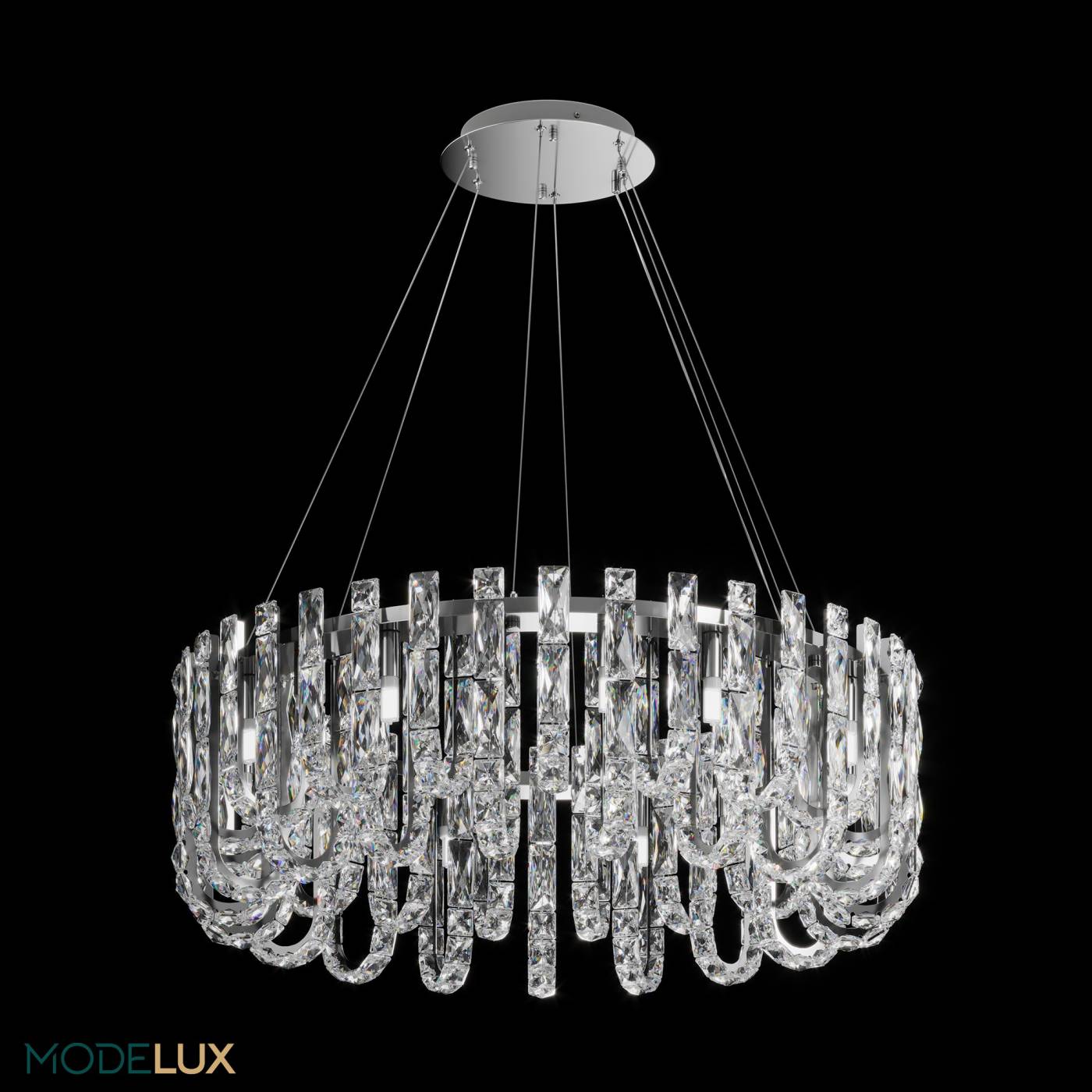 ML.6621.19 CR Подвесная люстра ML Modelux ML.6621.19 CR