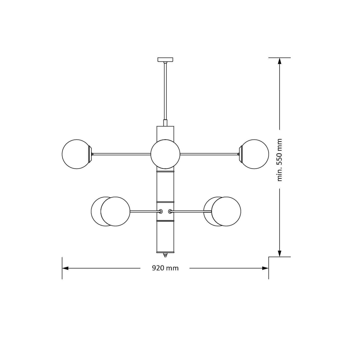 Потолочная люстра Kutek Ultimo ULT-ZW-8(Z)