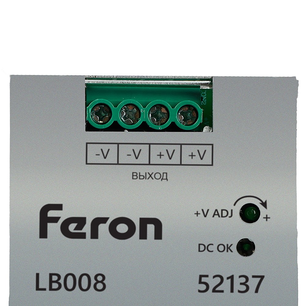 Трансформатор электронный для светодиодной ленты на DIN-рейку 240W 24V Feron LB008 52137
