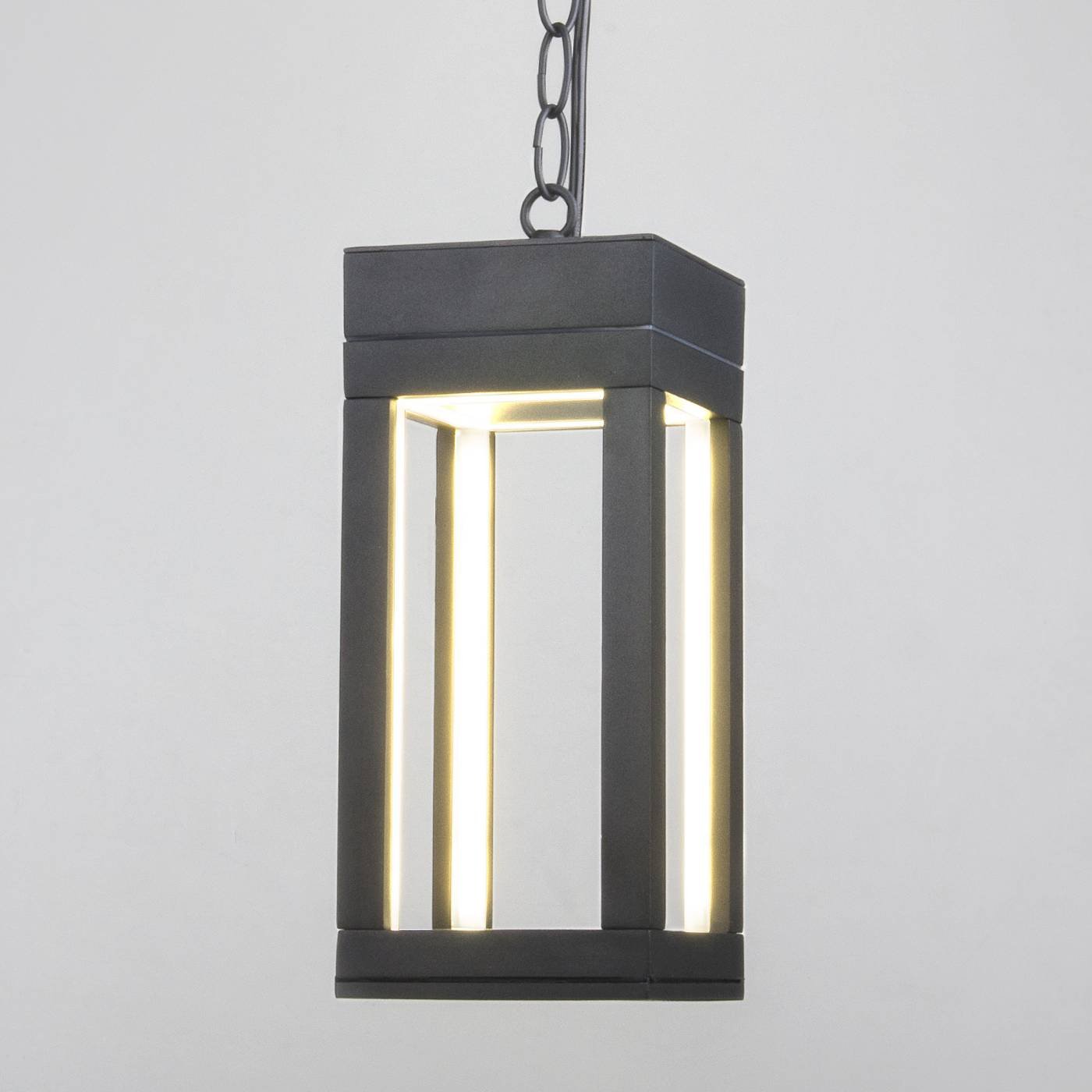 Уличный подвесной светильник Elektrostandard Frame 1528 TECHNO LED Frame серый