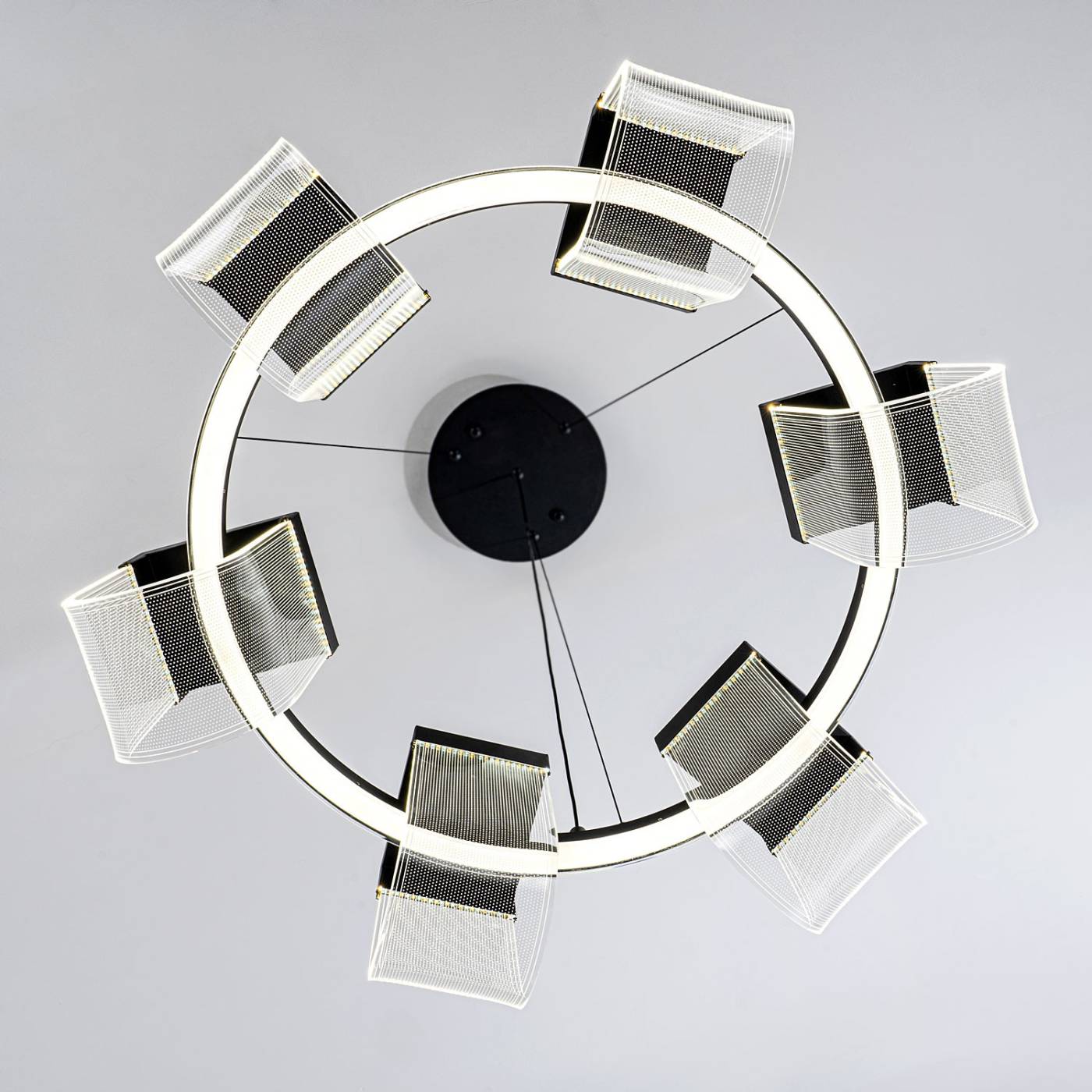L7707-600 BK Подвесная люстра L LED4U L7707-600 BK