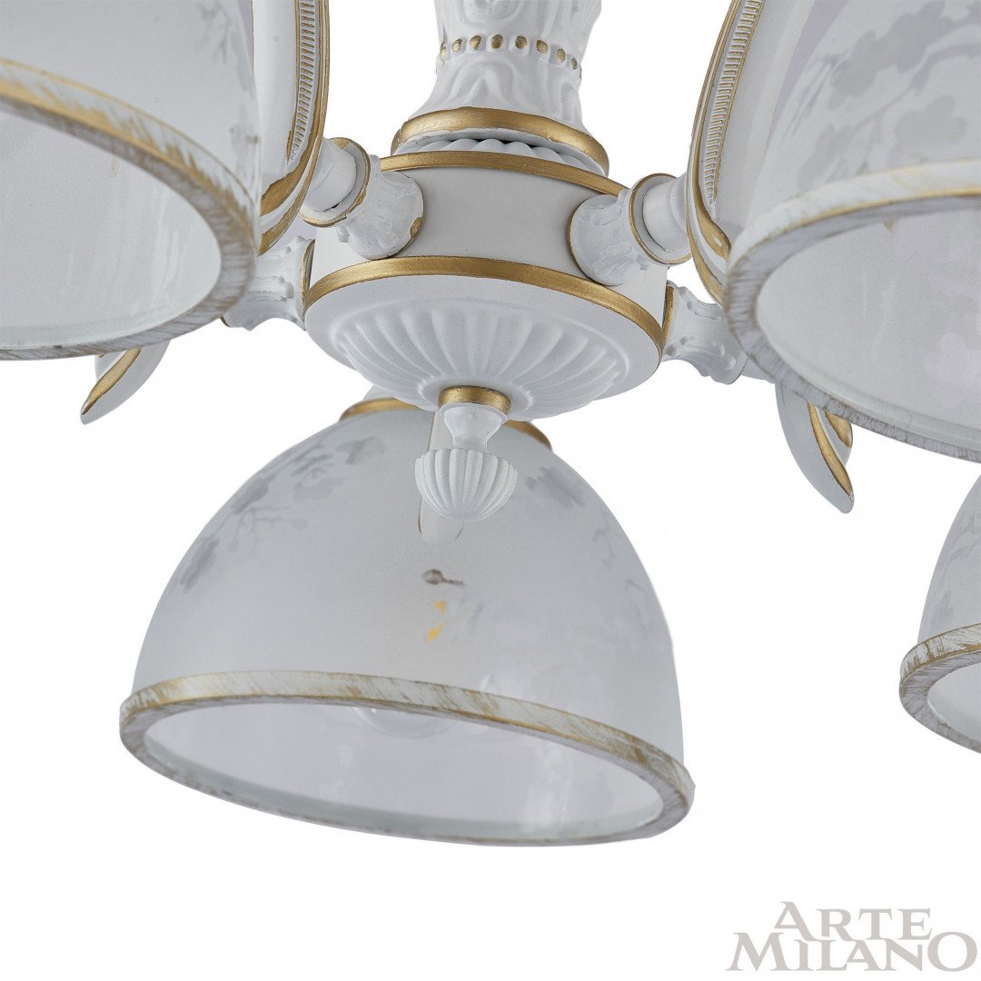349737/5 WT+G Подвесная люстра Arte Milano Am349737 349737/5 WT+G