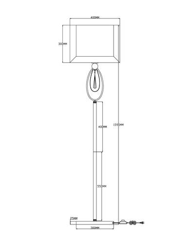 Торшер Moderli Dark V2581-1F