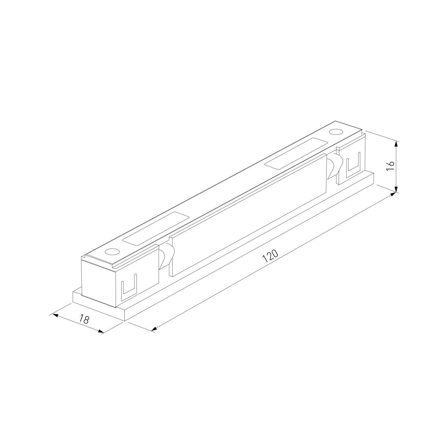 Прямой коннектор (титан) 85008/00_система Лайн Коннектор для шинопровода Elektrostandard Line Magnetic Titan Line Прямой коннектор (титан) 85008/00