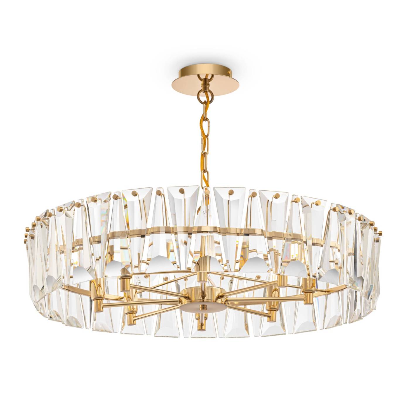 MOD043PL-08G Подвесная хрустальная люстра Puntes Maytoni MOD043PL-08G