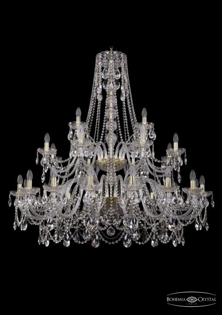 Подвесная хрустальная люстра 1411 Bohemia 1411/16+8+4/460/2d G